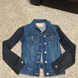 Banana Republic distressed denim jean jacket